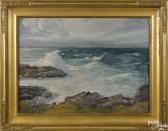 EARLE A. TITUS Waves Crashing On A Shore EARLE A. TITUS Waves Crashing On A Shore