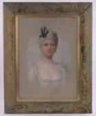 EARNSHAW M.H. Portrait Of A Young Woman EARNSHAW M.H. Portrait Of A Young Woman