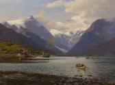 ECKENBRECHER von Themistokles Karl P. Am Fjaerlansfjord Bei Mundal" ECKENBRECHER von Themistokles Karl P. Am Fjaerlansfjord Bei Mundal"