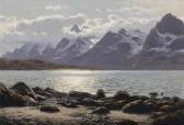 ECKENBRECHER von Themistokles Karl P. Am Raftsund Bei Digermulen Mit Blick Auf Den Rulten; Mountainous Landscape, Norway ECKENBRECHER von Themistokles Karl P. Am Raftsund Bei Digermulen Mit Blick Auf Den Rulten; Mountainous Landscape, Norway