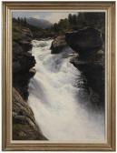 ECKENBRECHER von Themistokles Karl P. Norwegischer Wasserfall ECKENBRECHER von Themistokles Karl P. Norwegischer Wasserfall