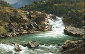 ECKENBRECHER von Themistokles Karl P. Waterfall Near Hjelle In Norway ECKENBRECHER von Themistokles Karl P. Waterfall Near Hjelle In Norway
