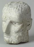 EDER Otto Ad, Walter Ritter, C. 1947 In Graz And At The Art School In The City Of Linz), Labeled Ritter On The Base (scratched In), Limey Clay Stone, H 23.5 Cm, (k EDER Otto Ad, Walter Ritter, C. 1947 In Graz And At The Art School In The City Of Linz), Labeled Ritter On The Base (scratched In), Limey Clay Stone, H 23.5 Cm, (k