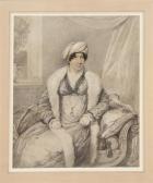 EDRIDGE Henry Portrait Of A Fashionable Woman Wearing A Turban EDRIDGE Henry Portrait Of A Fashionable Woman Wearing A Turban