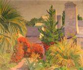 EDWIN ATWOOD WILLIAM Tropical Garden In Burmuda EDWIN ATWOOD WILLIAM Tropical Garden In Burmuda