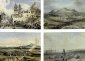 EGERTON Daniel Thomas Plaza De San Diego, Ciudad De Guanajuato; Ciudad De Guadalajara; Ciudad De Zacatecas And Veracruz Y El Castillo De San Juan De Ulloa EGERTON Daniel Thomas Plaza De San Diego, Ciudad De Guanajuato; Ciudad De Guadalajara; Ciudad De Zacatecas And Veracruz Y El Castillo De San Juan De Ulloa