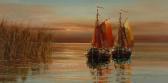 EGGERT JOHN F. Fishing Boats At Sunset EGGERT JOHN F. Fishing Boats At Sunset