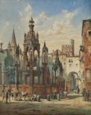 EIBNER Friedrich Die Scaligeri-gräber In Verona Mit Personenstaffage EIBNER Friedrich Die Scaligeri-gräber In Verona Mit Personenstaffage