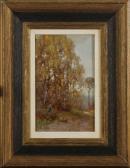 EICKELBERG Willem Hendrik Birch Forest With Trees And Figures EICKELBERG Willem Hendrik Birch Forest With Trees And Figures