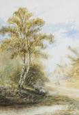 ELLIS C. Pastoral Landscape And Continental Streetscape ELLIS C. Pastoral Landscape And Continental Streetscape