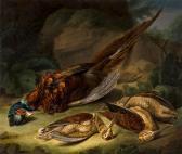 ELMER Stephen A Dead Pheasant, And Three Woodcocks, In A Woodland Clearing ELMER Stephen A Dead Pheasant, And Three Woodcocks, In A Woodland Clearing