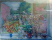 ELWESS Luke Still Life With Flowers On A Window ELWESS Luke Still Life With Flowers On A Window