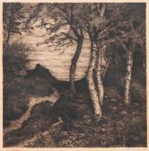 ENDE am Hans Small Cottage And Birch Trees In The Moor ENDE am Hans Small Cottage And Birch Trees In The Moor