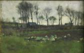 ENDERBY Samuel G. Farm With Trees And Cabbages ENDERBY Samuel G. Farm With Trees And Cabbages