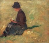 ENGEL Otto Heinrich Woman On A Meadow ENGEL Otto Heinrich Woman On A Meadow