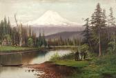 ENGLEHARDT John Joseph Indian Encampment By Mount Rainier ENGLEHARDT John Joseph Indian Encampment By Mount Rainier