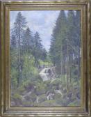 ENGLER Ludwig Waldlandschaft Mit Wasserfall ENGLER Ludwig Waldlandschaft Mit Wasserfall