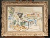 EPSTEIN Henri La Passante Sur Le Port De Marseille EPSTEIN Henri La Passante Sur Le Port De Marseille