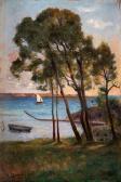 ERICSON Johan Erik Coastal View From Särö With Sailboat ERICSON Johan Erik Coastal View From Särö With Sailboat