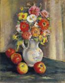 ERNST M. Stillleben Mit Blumen Und Früchten ERNST M. Stillleben Mit Blumen Und Früchten