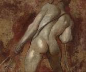 ETTY William Studies Of Male Nude Figures Hauling A Rope ETTY William Studies Of Male Nude Figures Hauling A Rope