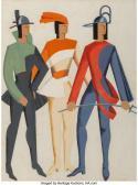 EXTER Alexandra Alexandrov Trois Hommes - Don Juan (costume Study) EXTER Alexandra Alexandrov Trois Hommes - Don Juan (costume Study)