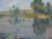 FéAU Amédée "sommerliche Teichlandschaft" FéAU Amédée "sommerliche Teichlandschaft"