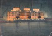 FABER Oscar S.r. Warehouse At Nine Elms Floodlit FABER Oscar S.r. Warehouse At Nine Elms Floodlit
