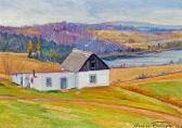FABIEN Henri Zotique View Of The Farmhouse Above The River FABIEN Henri Zotique View Of The Farmhouse Above The River
