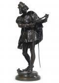 FAGEL Léon A French Bronze Figure Of A Minstrel FAGEL Léon A French Bronze Figure Of A Minstrel