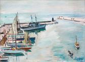 FAGES Arthur Bateaux Et Voiliers Dans Le Port FAGES Arthur Bateaux Et Voiliers Dans Le Port