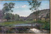 FAHLGREN Carl August Landskap Med Vattendrag FAHLGREN Carl August Landskap Med Vattendrag