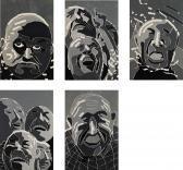 FANG Lijun Woodblock Print Series FANG Lijun Woodblock Print Series