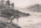 FARQUHARSON Joseph Salmon Fishing On The Dee FARQUHARSON Joseph Salmon Fishing On The Dee