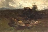FARQUHARSON Joseph Sheep Crossing A Stream FARQUHARSON Joseph Sheep Crossing A Stream
