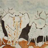 FAZENDA Zimbine Elefanten Und Zebras FAZENDA Zimbine Elefanten Und Zebras