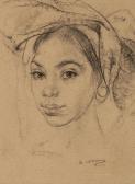 FECHIN Nicolai Ivanovich Portrait Of A Balinese Girl FECHIN Nicolai Ivanovich Portrait Of A Balinese Girl