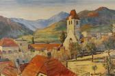 FELLINGER Matthaus Blick Auf Weißenkirchen In Der Wachau FELLINGER Matthaus Blick Auf Weißenkirchen In Der Wachau