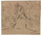 FELLNER Ferdinand Der Coloss Des Apennin Von Giambologna Im Medici-park Pratolino FELLNER Ferdinand Der Coloss Des Apennin Von Giambologna Im Medici-park Pratolino