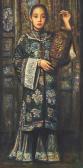 FENG Di Li Portrait Of A Standing Lady FENG Di Li Portrait Of A Standing Lady