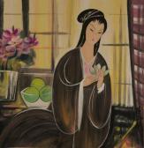 FENGMIN Li Lady Holding Lotus Flower FENGMIN Li Lady Holding Lotus Flower