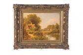 FENSON Robert Robin Pastoral Landscape With Cottages FENSON Robert Robin Pastoral Landscape With Cottages