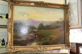 FENTON James Cattle Watering In A Highland Landscape FENTON James Cattle Watering In A Highland Landscape