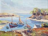 FERON Paul Bateaux De Pêche Amarrés Au Port À Kervilor Dans Le Morbihan FERON Paul Bateaux De Pêche Amarrés Au Port À Kervilor Dans Le Morbihan