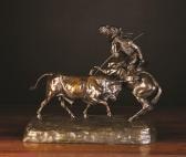 FERRARI C. Rejoneador On Horseback Lancing A Raging Bull FERRARI C. Rejoneador On Horseback Lancing A Raging Bull