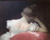 FERRIER E Jeune Femme De Dos Accoudée FERRIER E Jeune Femme De Dos Accoudée
