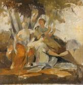FERRIER Gabriel Trois Muses : Clio, Euterpe Et Thalie FERRIER Gabriel Trois Muses : Clio, Euterpe Et Thalie