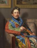 FERTBAUER Leopold Junger Herr Im Rauchermantel FERTBAUER Leopold Junger Herr Im Rauchermantel