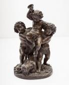 FEUCHERE Jean Jacques Four Cheerful Cherubs Intent On Playing. FEUCHERE Jean Jacques Four Cheerful Cherubs Intent On Playing.