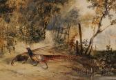 FIELDING Newton Smith Limbird Pheasant Pair In A Landscape FIELDING Newton Smith Limbird Pheasant Pair In A Landscape